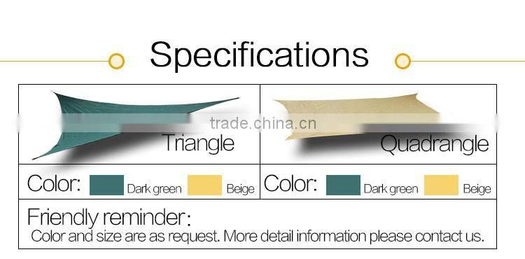 Long lifetime sunshade, anticorrosive yellow shade net, high shielding capacity sun shade net