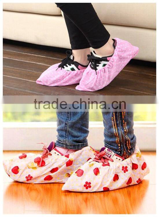 dust prevention non woven shoe cover with print