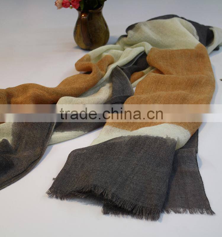 fashionable 100 cotton stretch knit scarf
