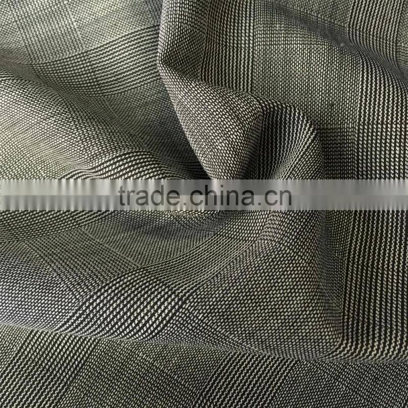 Italia fashion sharkskin and check designs wool fabric