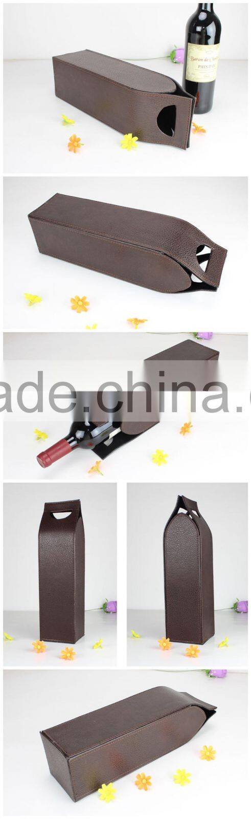 Wholesale Custom Logo PU Leather Wine Box