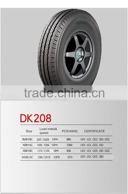 6.50R16LT Double king Light Truck tire Shuangwang tire factory SASO Certificate