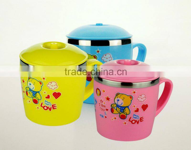 2015 innovative products magic stainless steel mug cup with lid wholesale prices