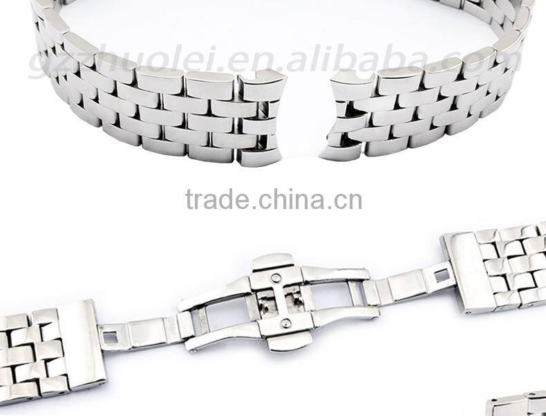 20mm high quality imported stainless steel watch bracelet Wholesale 3PCS