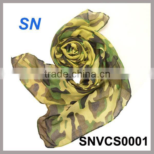 New design spring fashion camouflage scarf