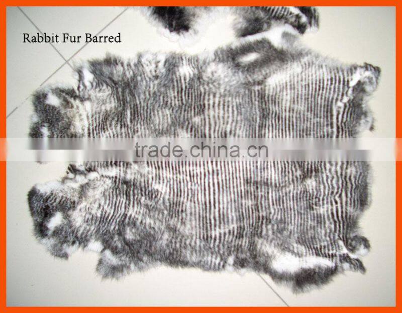 different colors rabbit fur pelts for fishing lure