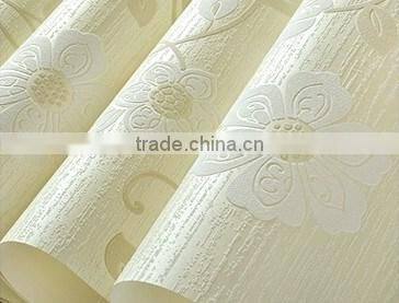 breathable flower design non woven home wallpaper deco