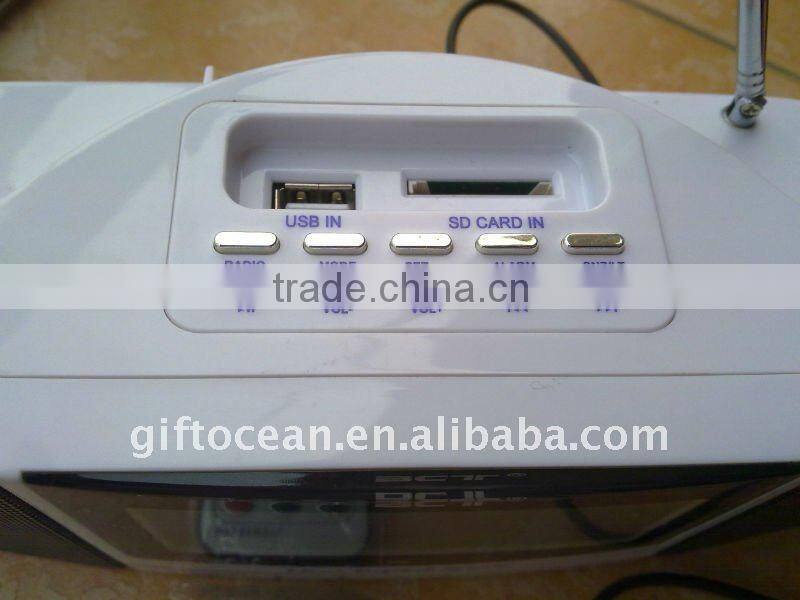 alarm control radio digital calendar clock MP3