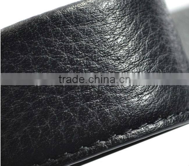 Top quality both side top layer cowhide leather dress belts for men