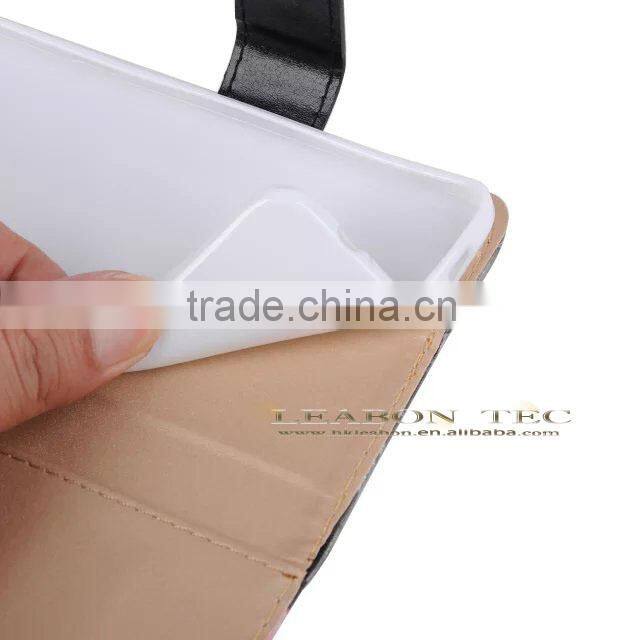 China wholesale supplier phone case leather flip case for samsung galaxy note 5 with holder