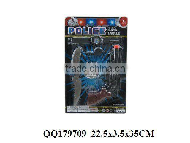 Lifelike police play set, plastic police game