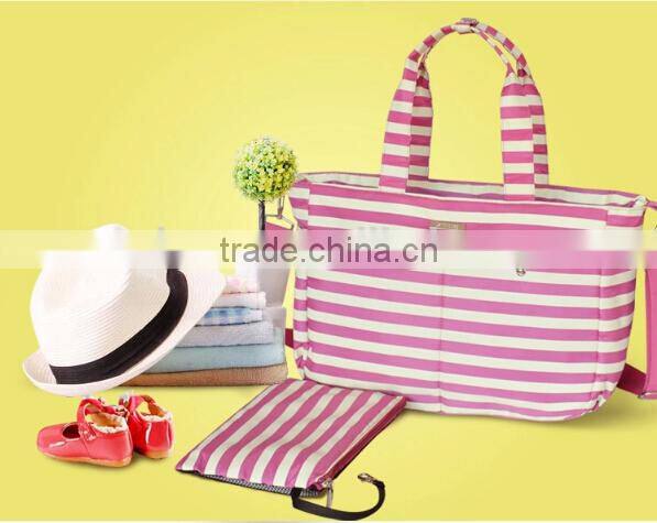 Best quality striped baby travel bag