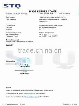 syringe rubber piston