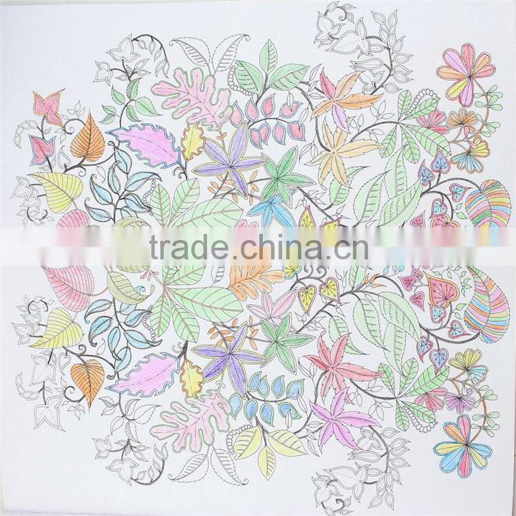 2015 Hot Sale Korean Secret Garden Decompression Hand-painted Coloring Book