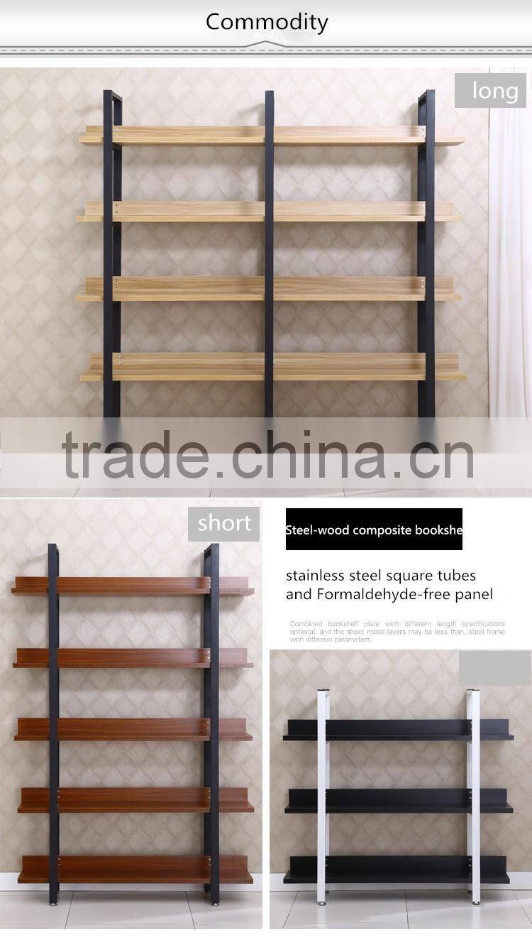 Fashion Library Furniture Wooden Display Book Rack / Bookshelf