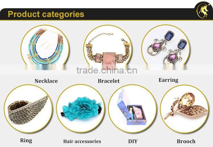 Unique chain Jewelry gold antique Tassels Necklace Fancy Big Heart Pendant Necklace GJ-094