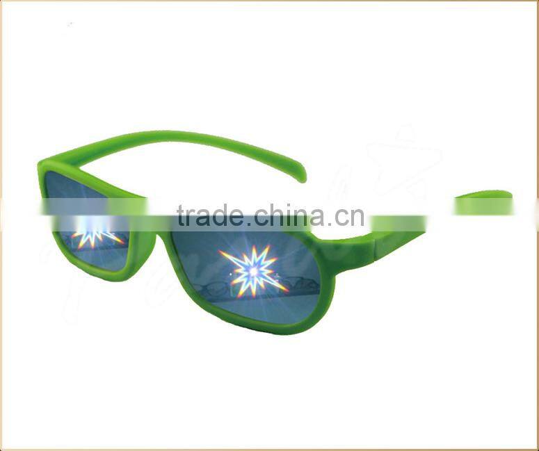 Party fireworks diffraction glasses plastic diffraction glasses