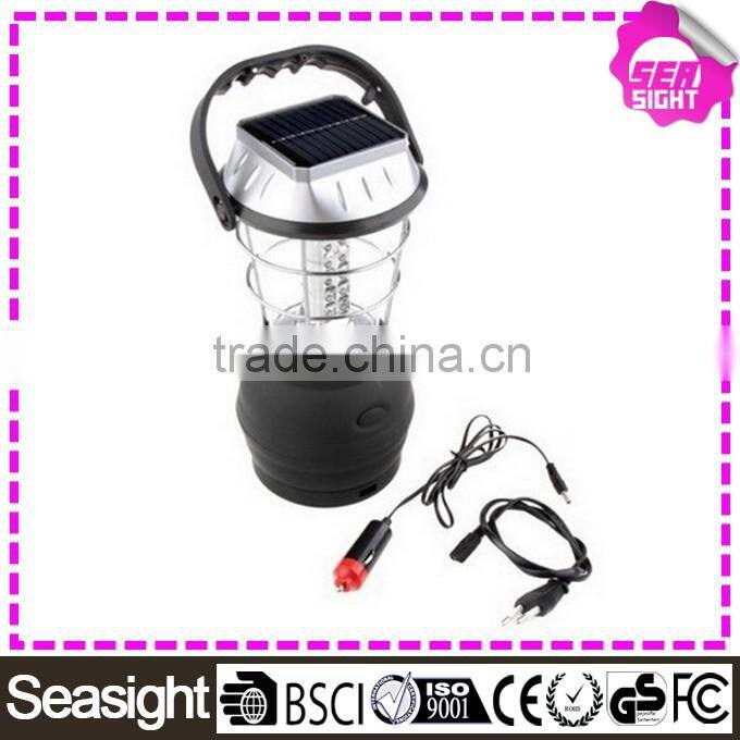 Solar camping light, hand crank camping solar light, 36 led solar camping lamp