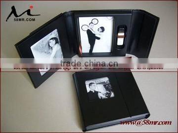 Fabric Linen Special Paper USB Flash Drive Magnet Storage Packaging Gift Box