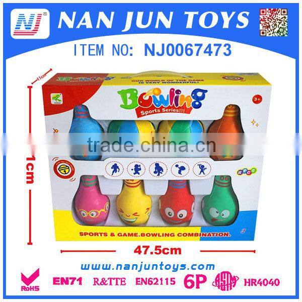 Hot sale Funny Baby Bowling soft plush kids baby toy colorful