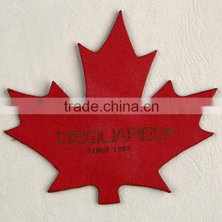 Zhejiang factory Professionally custom leather brand label tag with laser engraved logo for men's coat style sweater