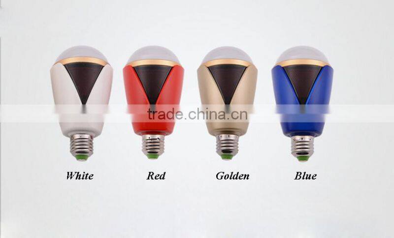 Hot smart bluetooth led speaker bulb with cell phone control