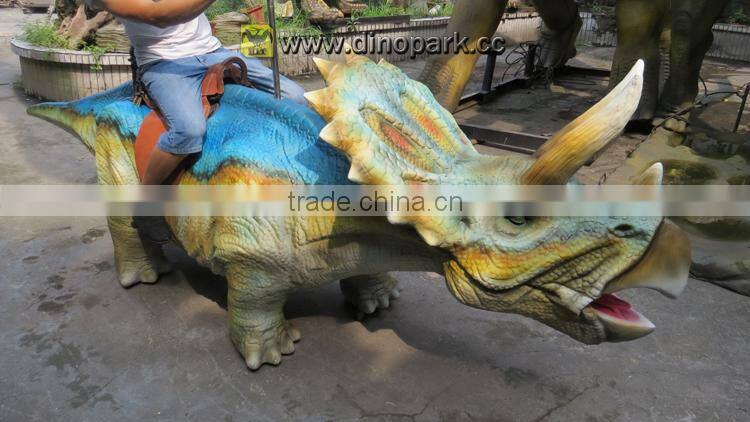 HLT walking triceratops dinosaur Kids ride