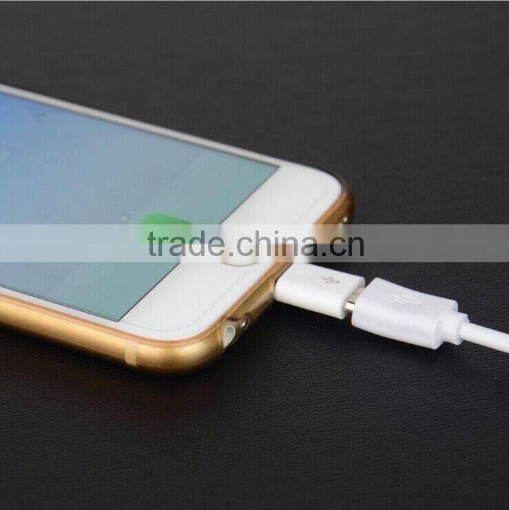 wholesales MFi certified 8 pin c48 tip to micro usb 5 pin adapter ABS for phone cable
