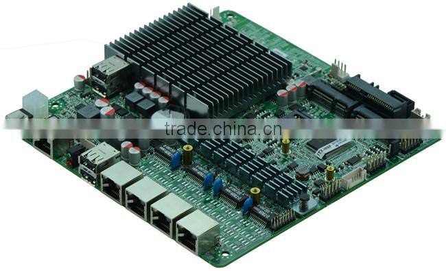 4 gigabit Bay trail SOC J1800 MINI ITX 4 LAN Motherboard for Firewall Router