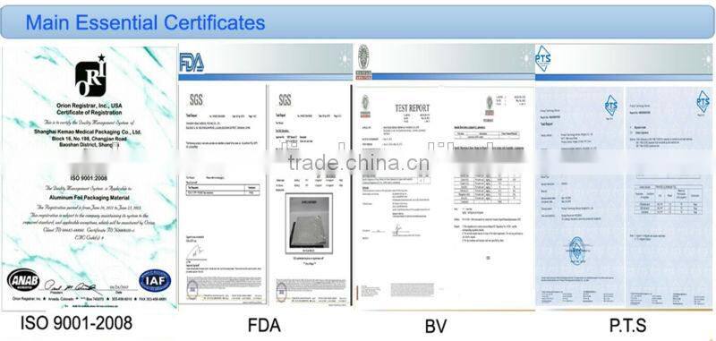 printed and heat sealing lacquer aluminium foil for triangle cheese packaging