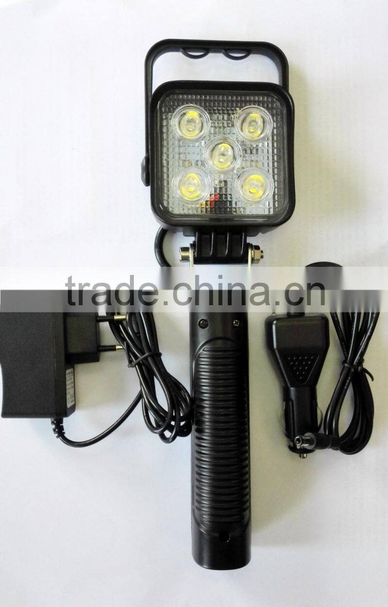 Rechargeable 15w vehicle led portable handheld lights
