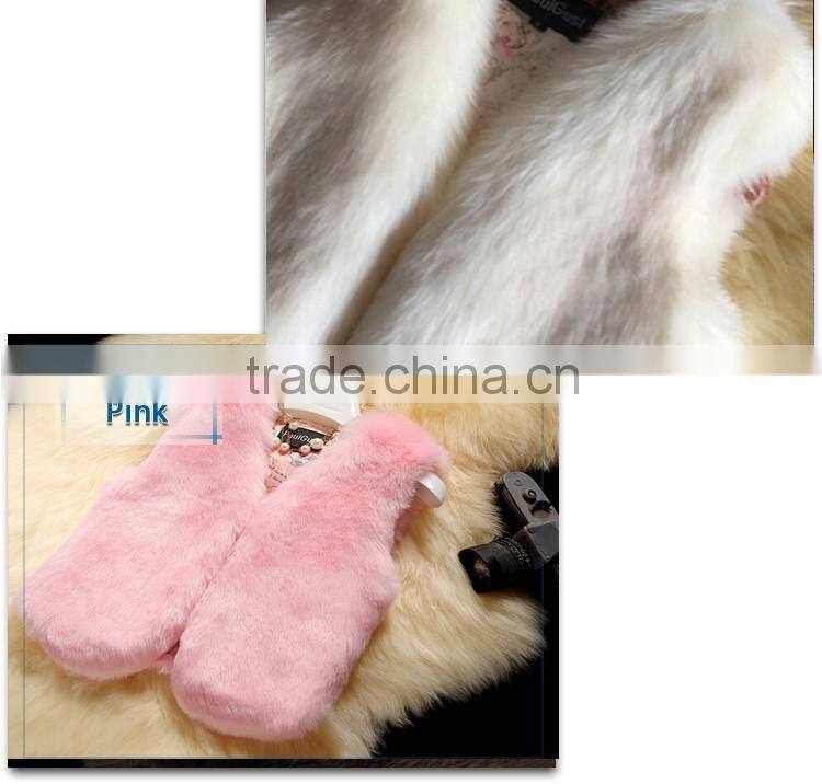 European fashion women's clothing winter man-made fur short vest