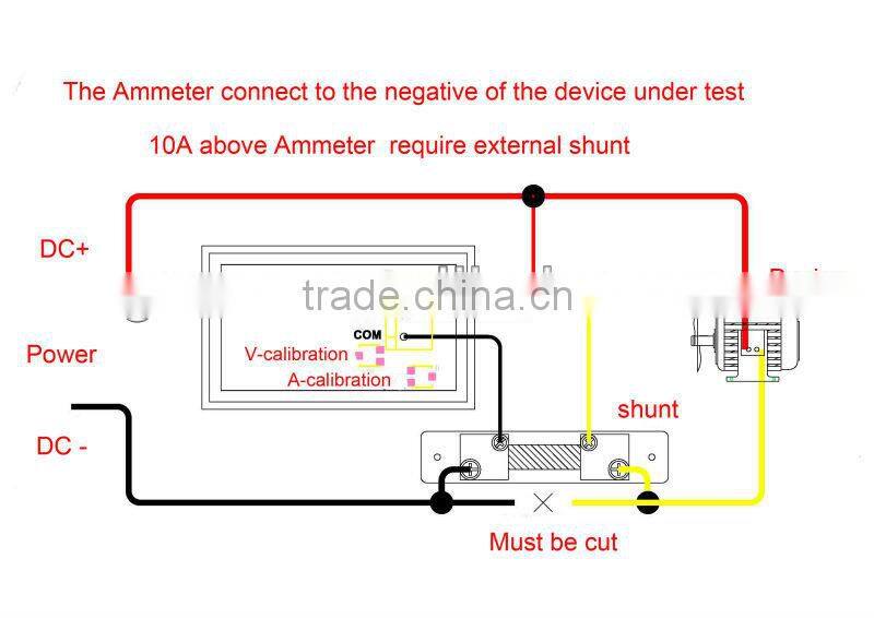 DC 4.5-30V 5A blue+ red dc led digital voltmeter ammeter