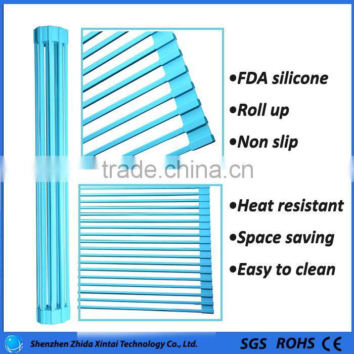 hot sell on Amazon silicone kitchen drain rack