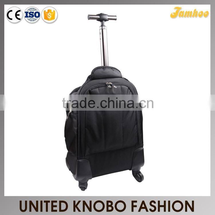 Waterproof backpack trolley 4 wheels trolley laptop backpack