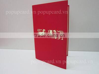 Fishing pop up greeting card