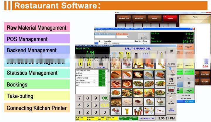 Restaurant And Retail Touch Pos System IZP012