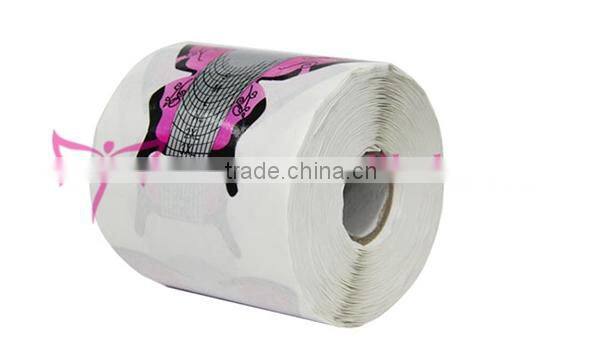 Popular Purple Butterfly Paper Nail Extension Tool Nail Art Form for Nails