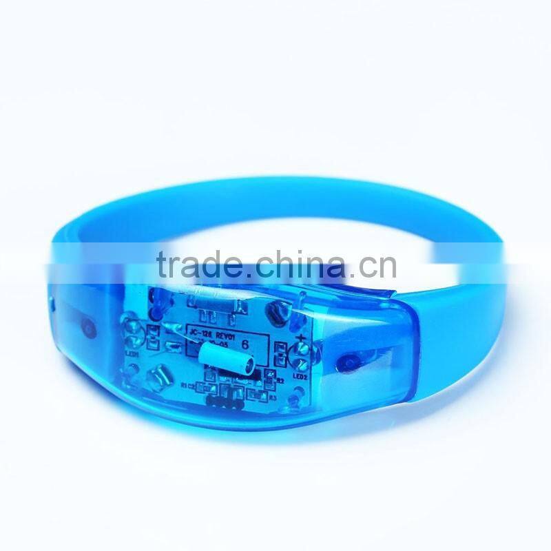 Large Events Massive Dance Festivals Custom Sound Activated Glow Flashing Led Bracelet Wristband
