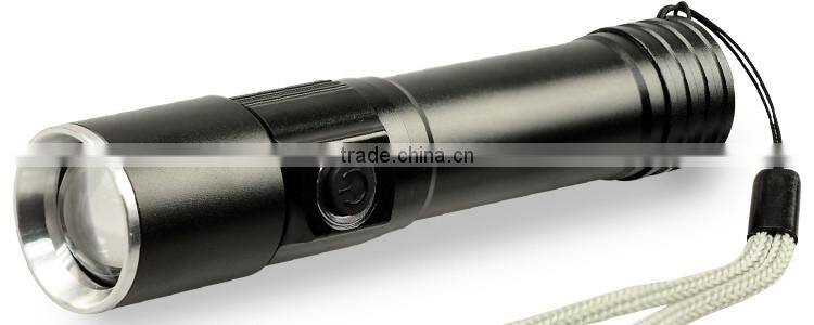 latest China factory XPG 5w 18650 rechargeable Mini zoom flash light for camping outdoor