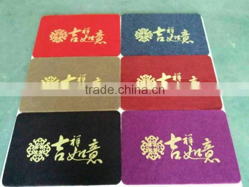 microfiber polyester acylic 100% environmental protection long pile home use TPR backing doormats