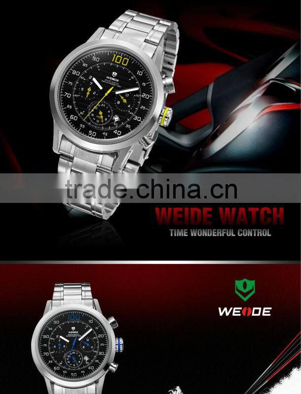 china supplier WEIDE 2014 Hot Selling fashion Sport Quartz Japan Movement Watch Water Resistant WH3311 Men Watches