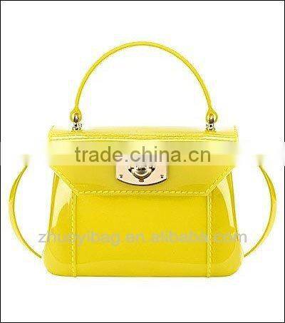 2014 New Silicone Vinyl Tote Jelly Candy Bags For Women