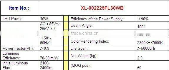 New Item-Favorable and High Power 30W LED flood Light Water Proof IP65