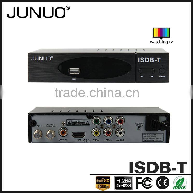 JUNUO china manufacture 2016 new OEM quality mstar full HD mpeg4 Sri Lanka isdb-t digital tv decoder set top box