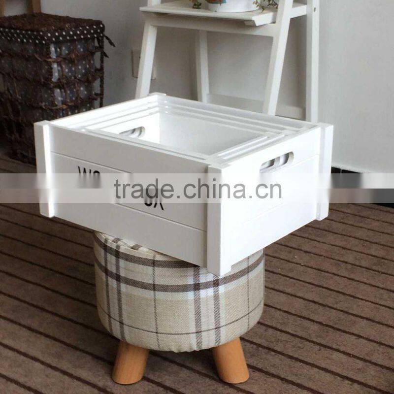 wooden box white, wood craft box, white storage box