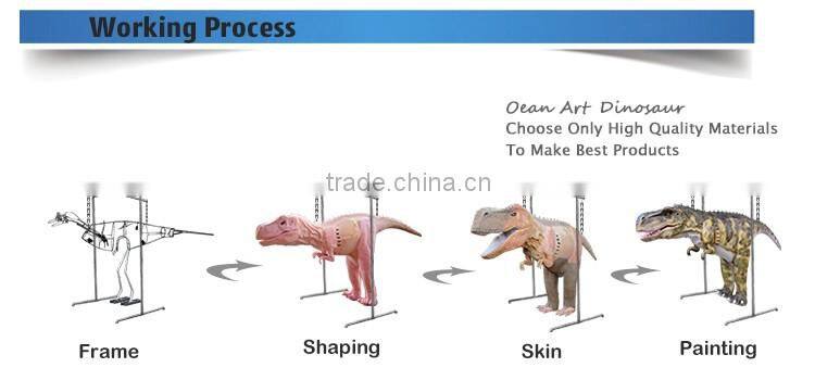 OA1131 Silicon Rubber Realistic Hidden Legs Dinosaur Costume