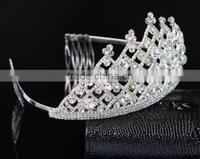 Latest Fashion Crystal Princess Crown for Girls J062304