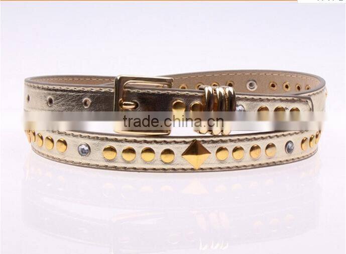 fashion lexus ladies nad women golden viret diamante needle buckle slim waist beltf or casual garment