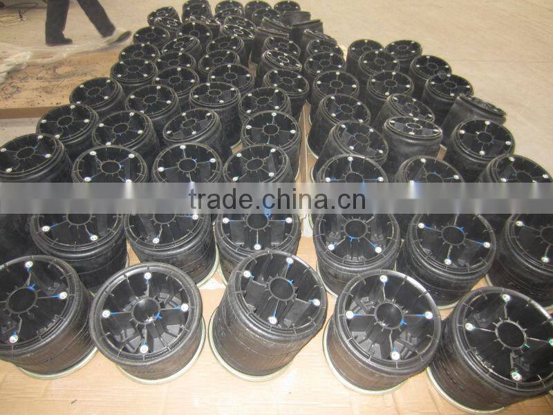 Semi trailer air bag suspension